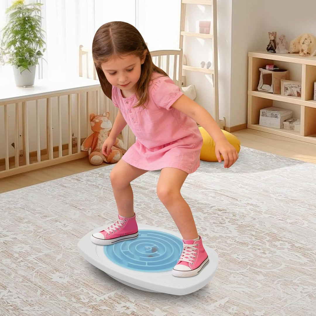 Kinder Balance Board mit Labyrinth, Geschicklichkeits- & Gleichgewichtstrainer ab 3 Jahren, fördert