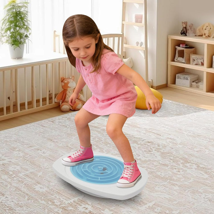 Kinder Balance Board mit Labyrinth, Geschicklichkeits- & Gleichgewichtstrainer ab 3 Jahren, fördert