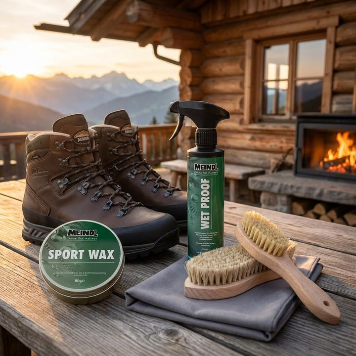 RENNER XXL Premium-Schuhpflegeset für Bergstiefel – Sportwax & Imprägnierer – Wet Proof für Leder, N