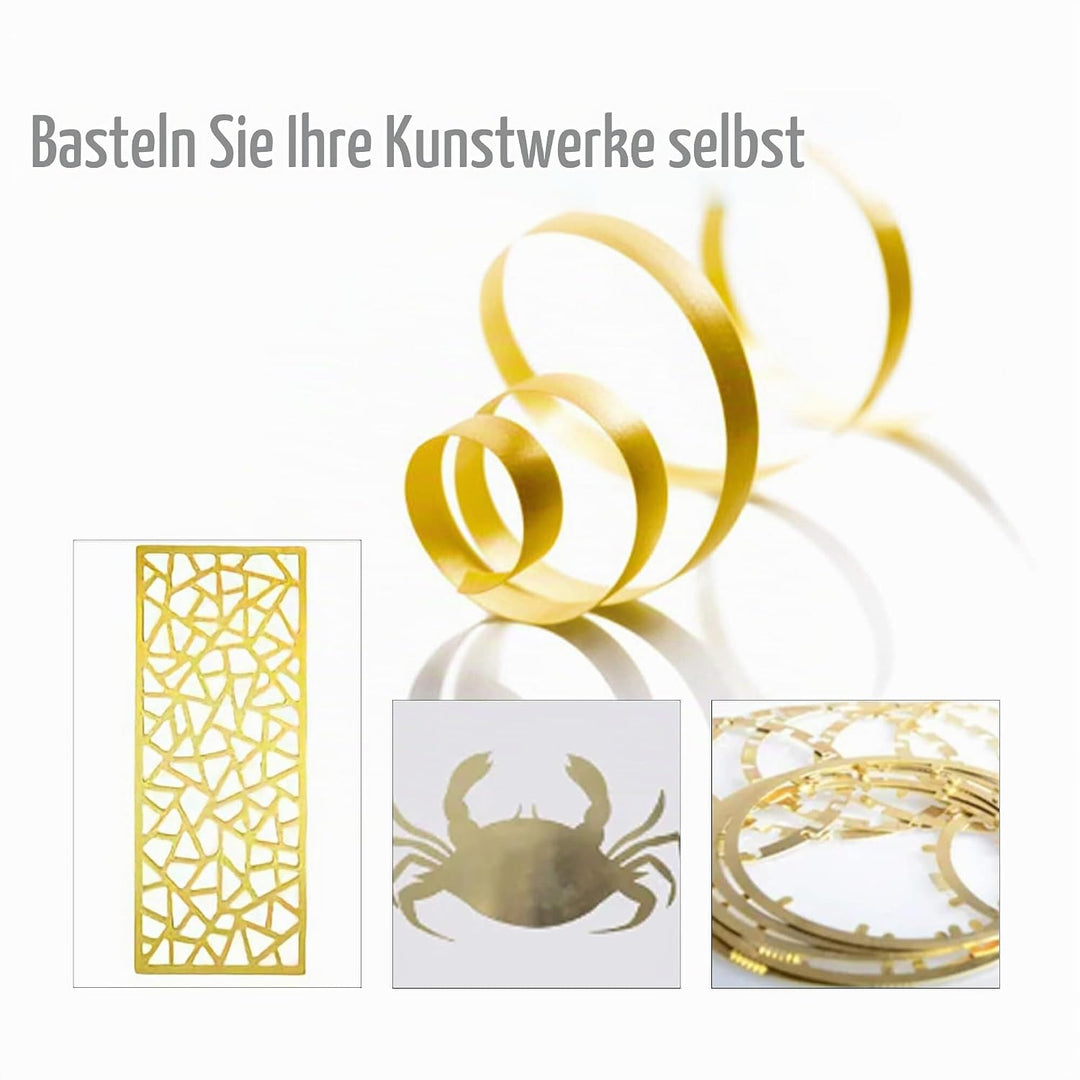 Messingblech Messingplatte Messingfolie Messingblech rolle 0,1 mm x 200 mm x 2000 mm