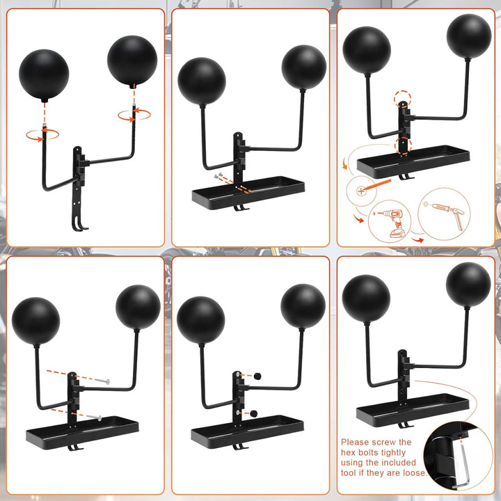 Motorradhelmhalter Wandhalterung, Helmhalter Wand im Industriestil für Helm Display, Helmhalterung D