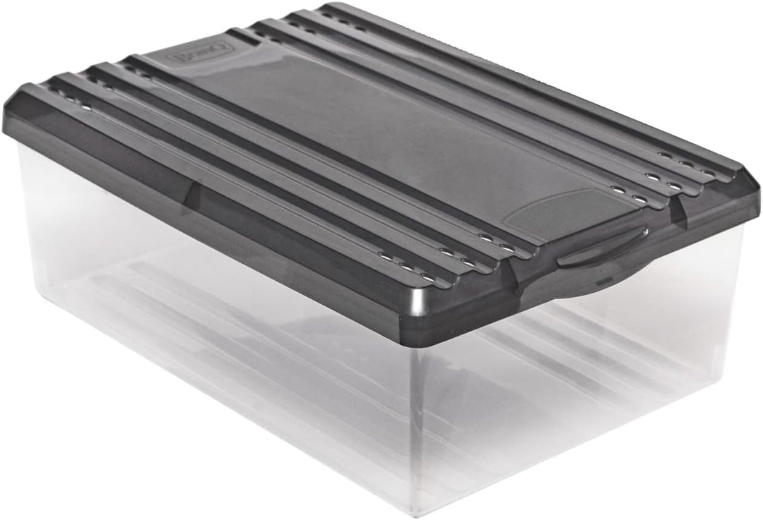 BranQ 1552 Schuhbox Shoe Box mit Belüftungshaltelöcher 2-er Pack Aufbewahrungsbox Satz mit zwei Schu