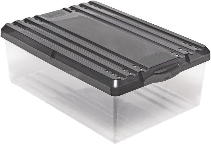 BranQ 1552 Schuhbox Shoe Box mit Belüftungshaltelöcher 2-er Pack Aufbewahrungsbox Satz mit zwei Schu