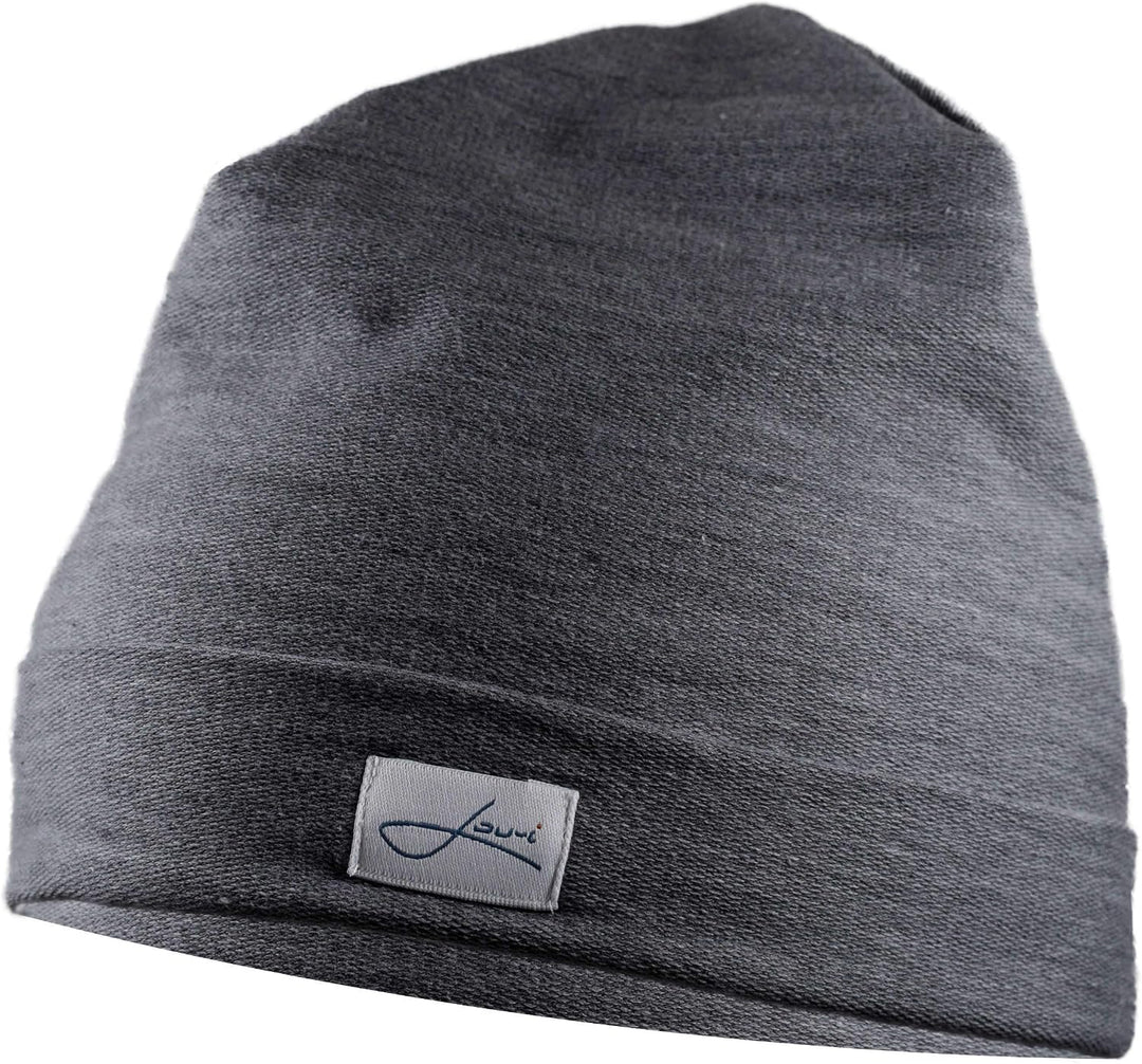 Baumwollmütze grau Beanie Made in Germany - Damenmütze & Herrenmütze - Sehr leichte & weiche Sommerm