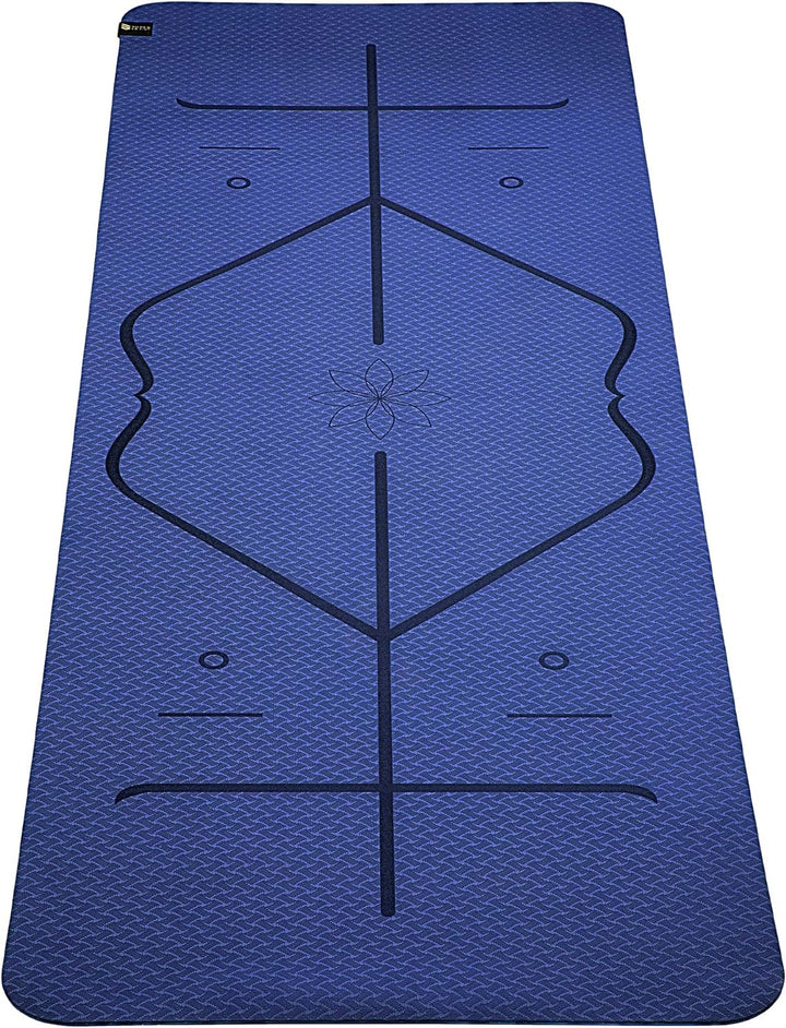 SUPERLETIC Yogamatte & Gymnastikmatte - 0.8/1.0/1.5 cm Dicke,Sportmatte Rutschfest mit Tragegurt, Ha