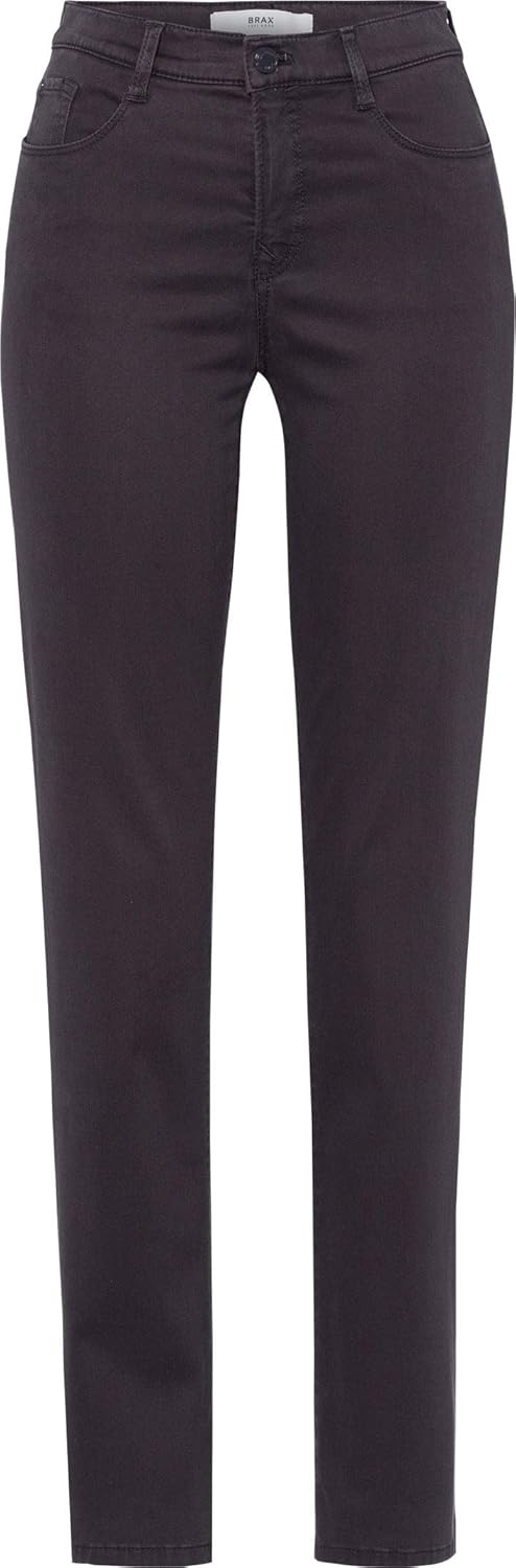 BRAX Damen Style Carola Five-Pocket wertigem Baumwollsatin Hose, Grey 1, 29W / 32L