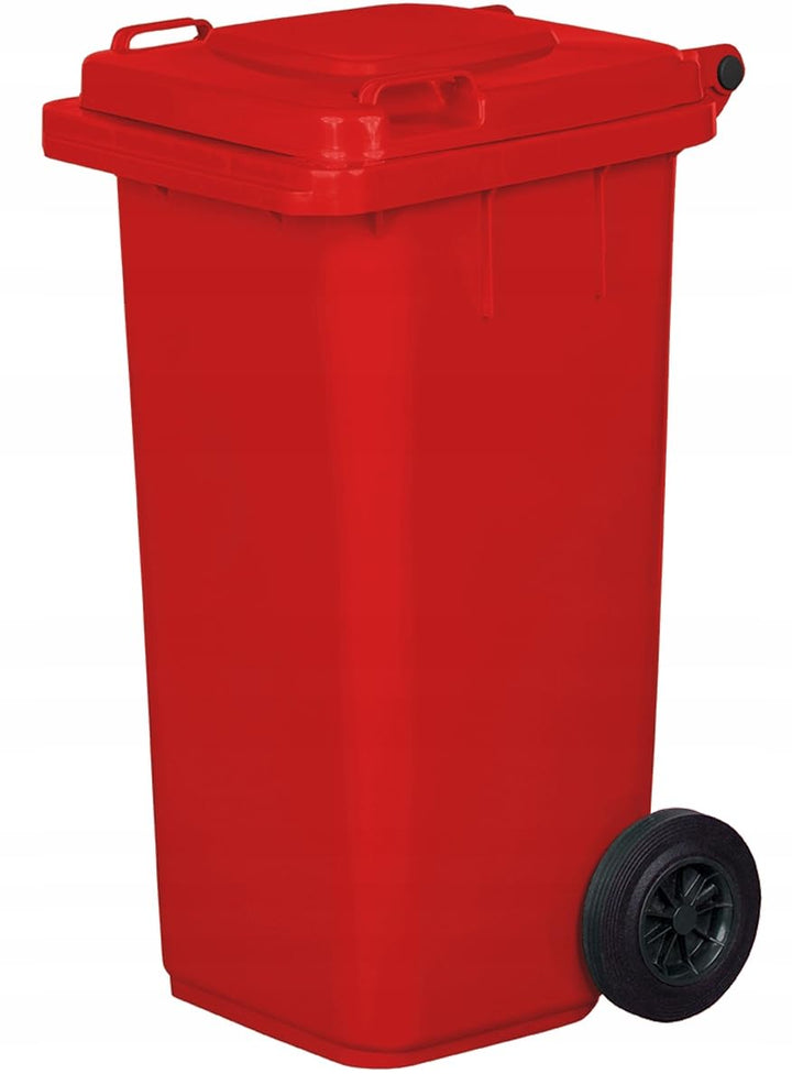 gardivo Mülltonne 120 Liter Abfalltonne Reststofftonne Mülleimer mit 2 geräuschlosen Rädern, Klappde