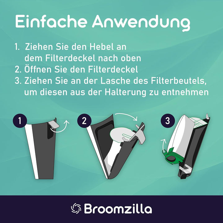 Broomzilla Staubsaugerbeutel für Vorwerk Kobold VB100 VB 100 FP100 FP 100 12 Stück Vorwerk Staubsaug