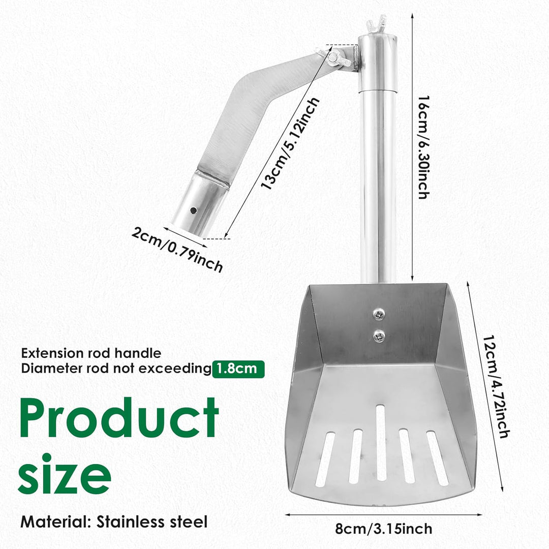 Dachrinnenschaufel Edelstahl Dachrinnenreinigen zum Reinigung von Blättern und Schmutz Dachrinnenrei
