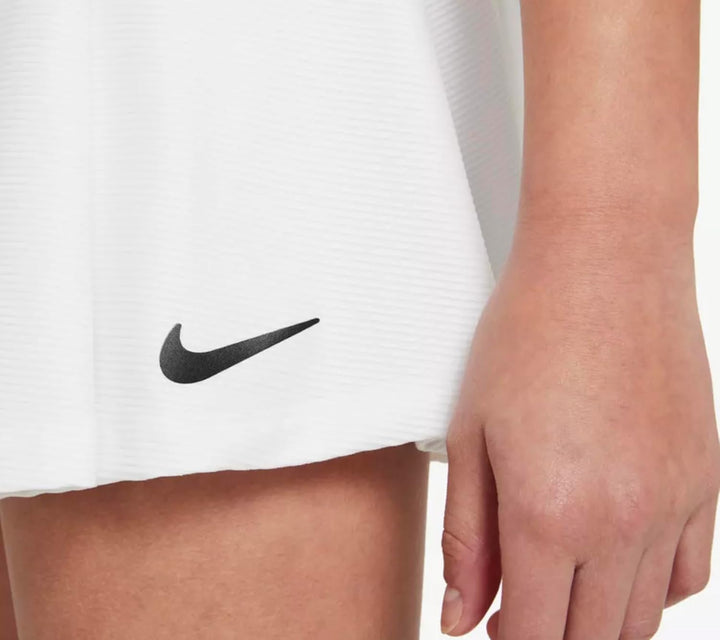 Nike Mädchen Court Victory Tennis-Rock 7 Jahre Weiss / Schwarz, 7 Jahre Weiß / Schwarz