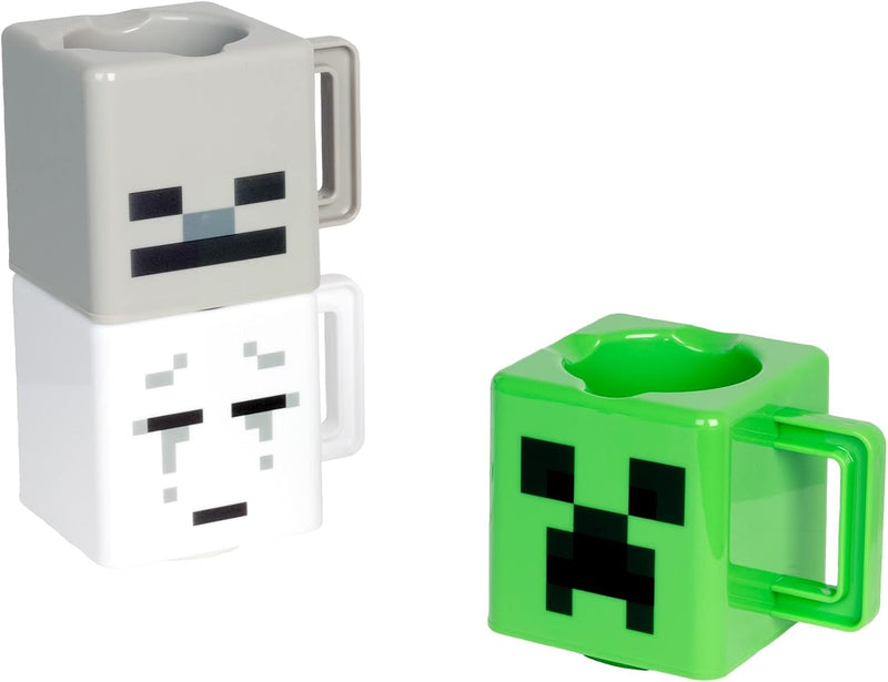 Minecraft Becher zum zusammenstecken 3er Set