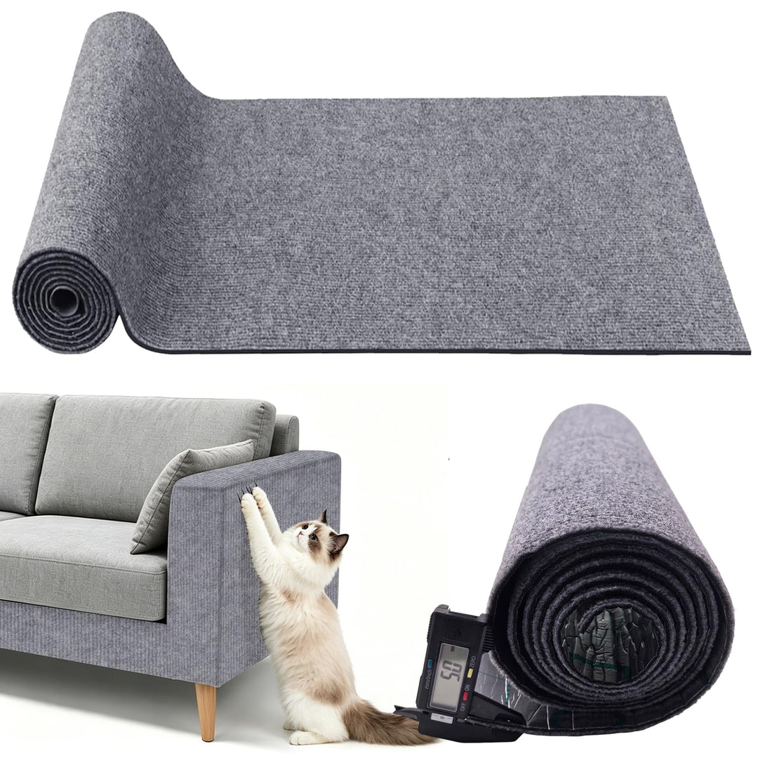 Kratzpads für Katzen, 200 cm x 40 cm, Selbstklebend – DIY Katzenkratzmatte aus strapazierfähigem Pol