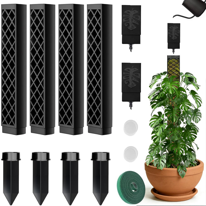 Moosstab für Monstera Rankhilfe Zimmerpflanzen, 4 PCS 25cm Selbstbewässerung moosstab, Monstera Pfla