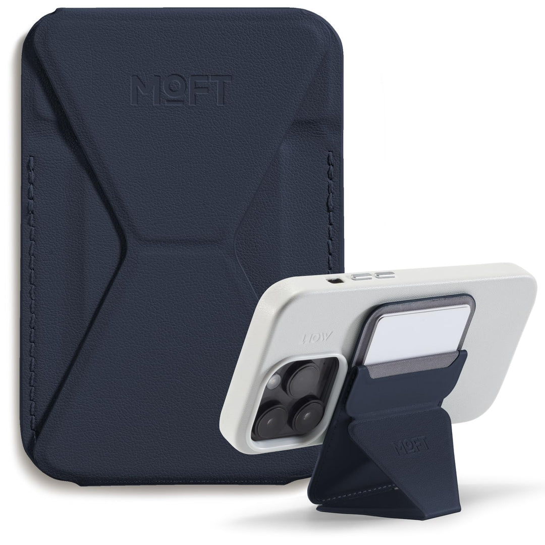 MOFT Snap-On Magnetischer Handy Wallet Ständer, Leder Kartenhalter Stand Kompatibel mit Magsafe iPho