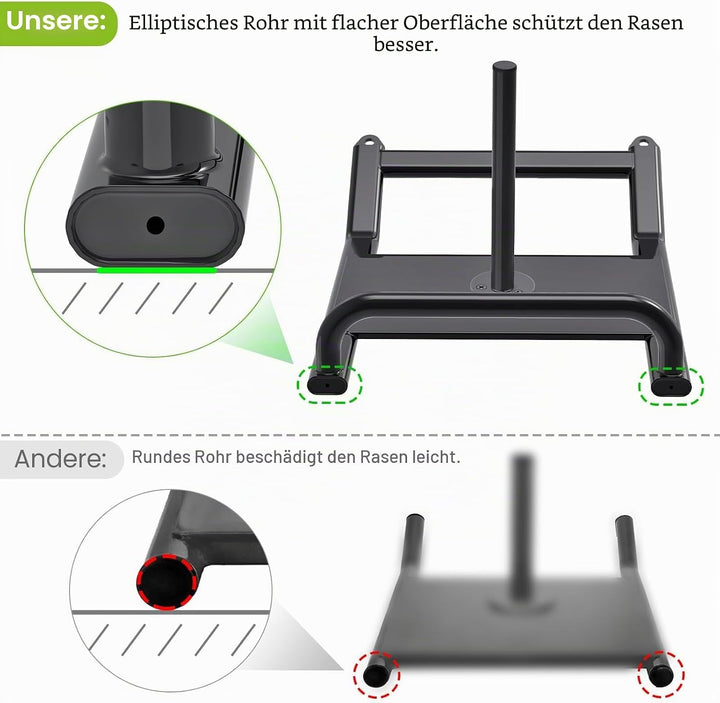 BeneLabel Gewichtsschlitten, Fitness Schlitten Teppich Gras Trainingsschlitten Indoor Outdoor Sportl