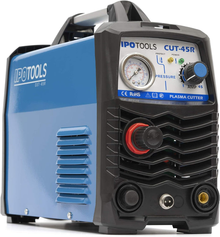 IPOTOOLS Plasmaschneider CUT-45R - Plasmaschneidgerät 45A bis 12 mm Schneidleistung Inverter Schweis