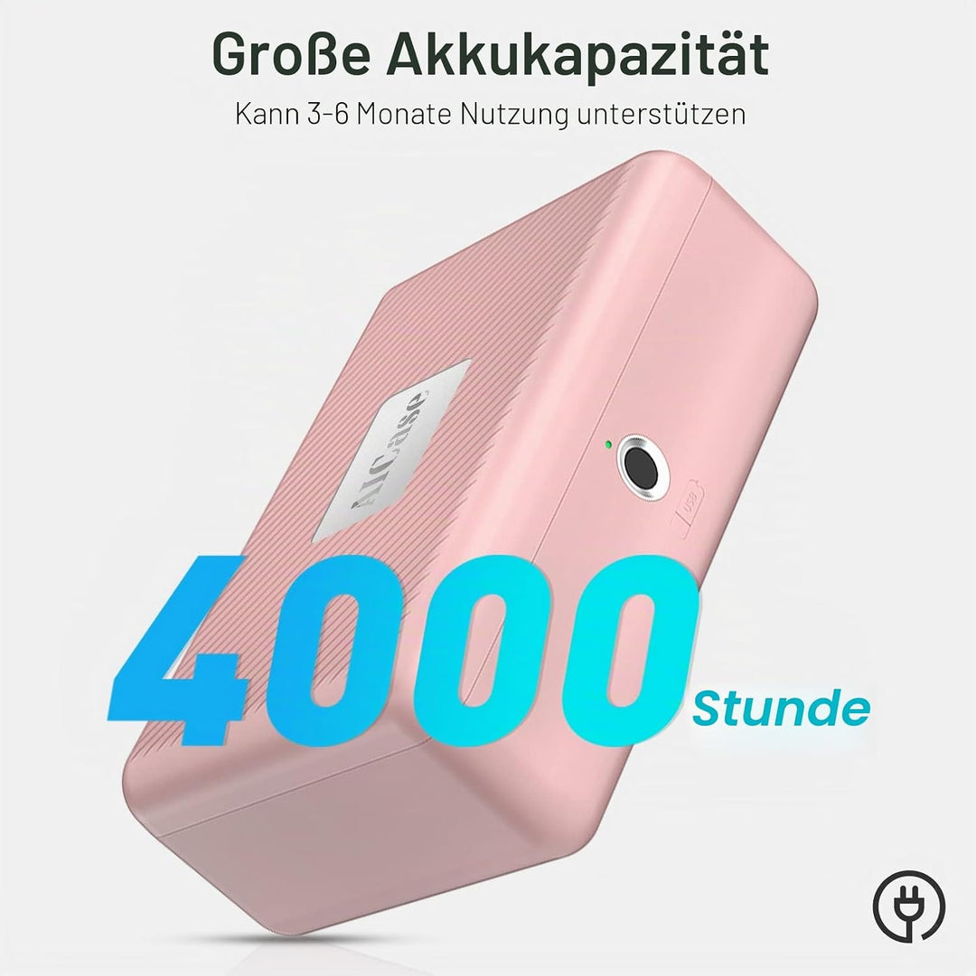 AICase Tresor mit biometrischer Fingerabdruckerkennung, Tragbare Sicherheitsbox mit Fingerprint und
