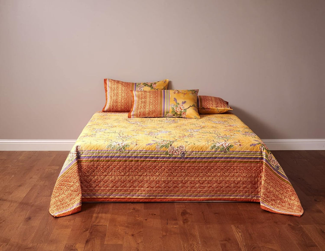 Bassetti PALLANZA Tagesdecke, Baumwolle, Gelb, 180x255 180x255 Gelb, 180x255 Gelb