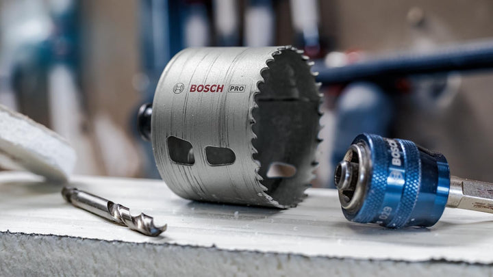 Bosch 14x PRO Multi Material Power Change Plus Lochsäge-Set – Transparentes Etui (für Weichholz, Tro