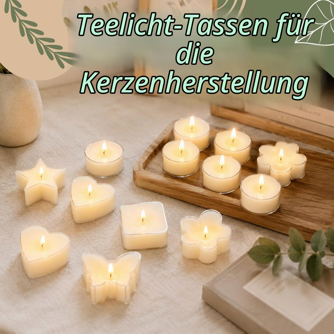 LINGQIAN DIY Kerzenherstellung Set, Kerzen Selber Machen Kit Sojawachs, Elektrischer Wachsschmelztop