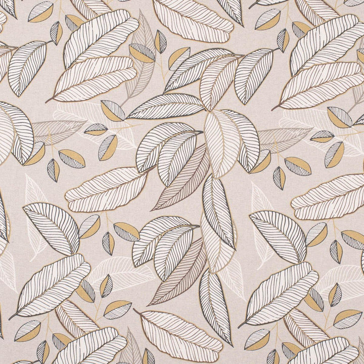 SCHÖNER LEBEN. Zugluftstopper Neflier Blätter abstrakt Natur Gold, Auswahl:130cm Länge ca. 130x15x15