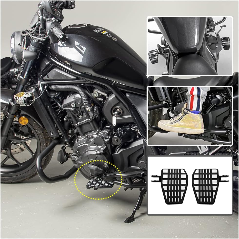 Motorrad CMX1100 CM1100 Breite Fussrasten Pedal 21-23, Aluminium Fussstütze Fussrastenverlängerung V