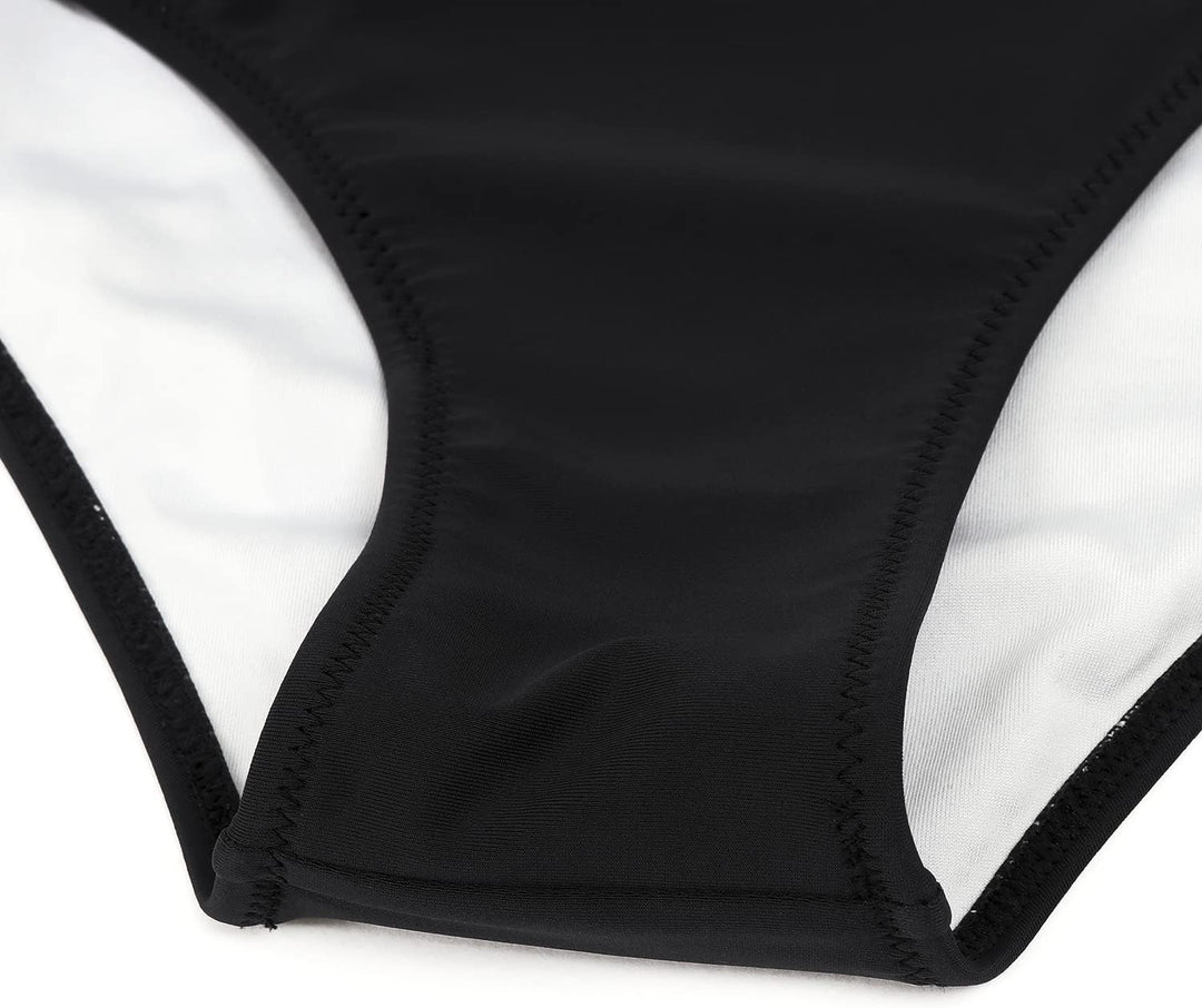 RXRXCOCO Damen Wickel Push Up Bikini Oberteil Bauchweg High Waist Bikini Set Bademode XL Armeegrün S