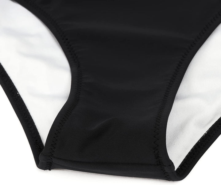 RXRXCOCO Damen Wickel Push Up Bikini Oberteil Bauchweg High Waist Bikini Set Bademode XL Armeegrün S