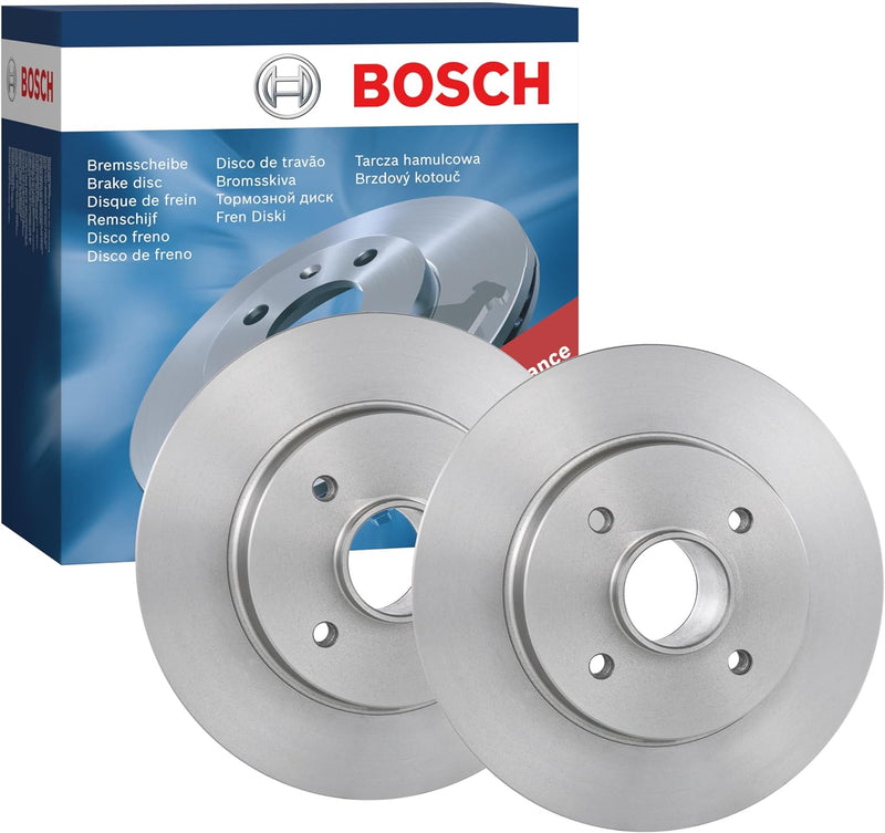 Bosch BD1245 Bremsscheiben - Hinterachse - ECE-R90 Zertifizierung - zwei Bremsscheiben pro Set