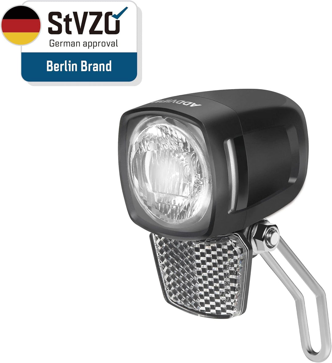 Fahrradlicht Dynamo Frontscheinwerfer 60 Lux Hammer M60 – LED Fahrradlampe mit Helligkeitssensor, St
