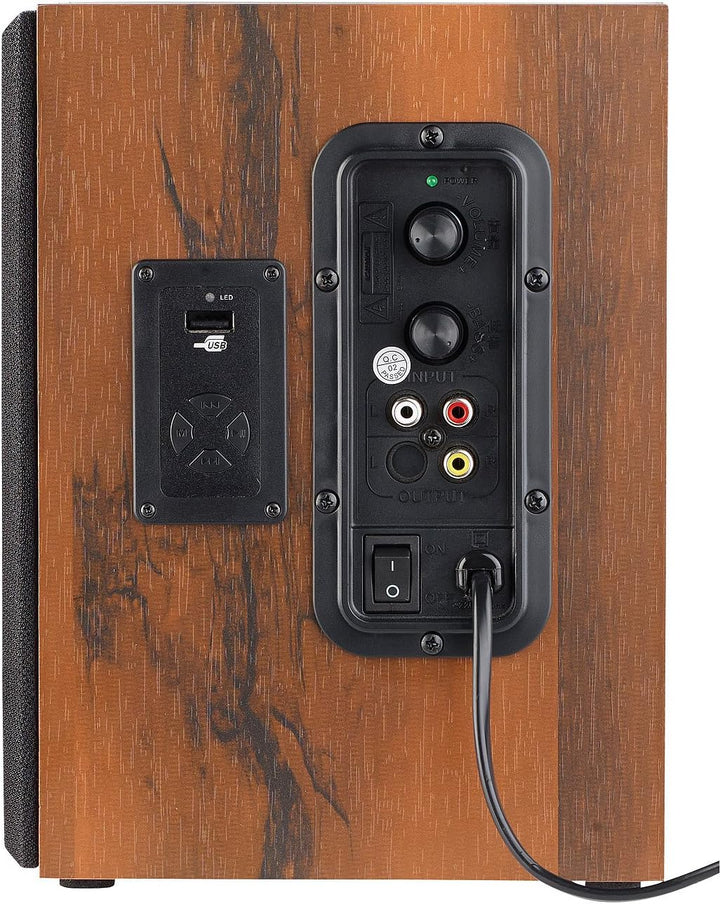 auvisio Lautsprecher Holzgehäuse: Aktives Stereo-Regallautsprecher-Set im Holz-Gehäuse mit Bluetooth