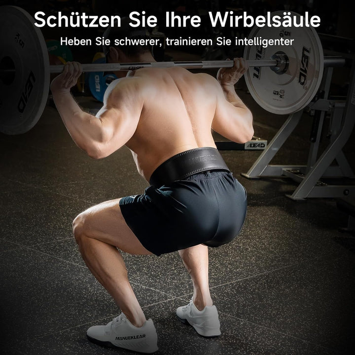 Gewichthebergürtel 10cm Leder Hebelgürtel Kreuzheben Krafttraining | Fitnessgürtel, Kunstleder, Schn