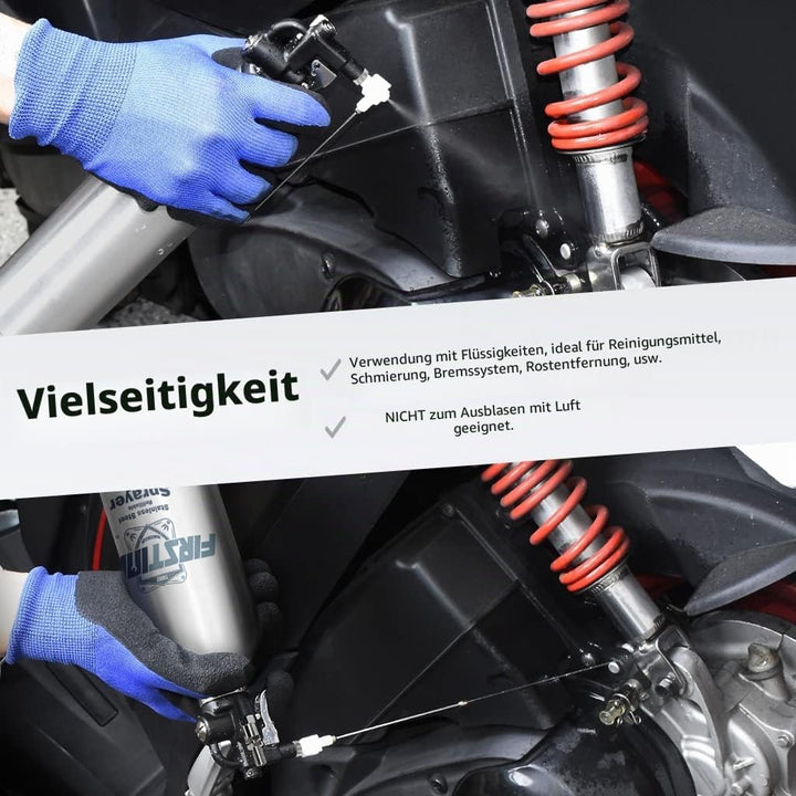 FIRSTINFO A1636 Patentierte Nachfüllbare Bremsenreiniger Sprühflasche, 650 ml Edelstahl Drucksprühge