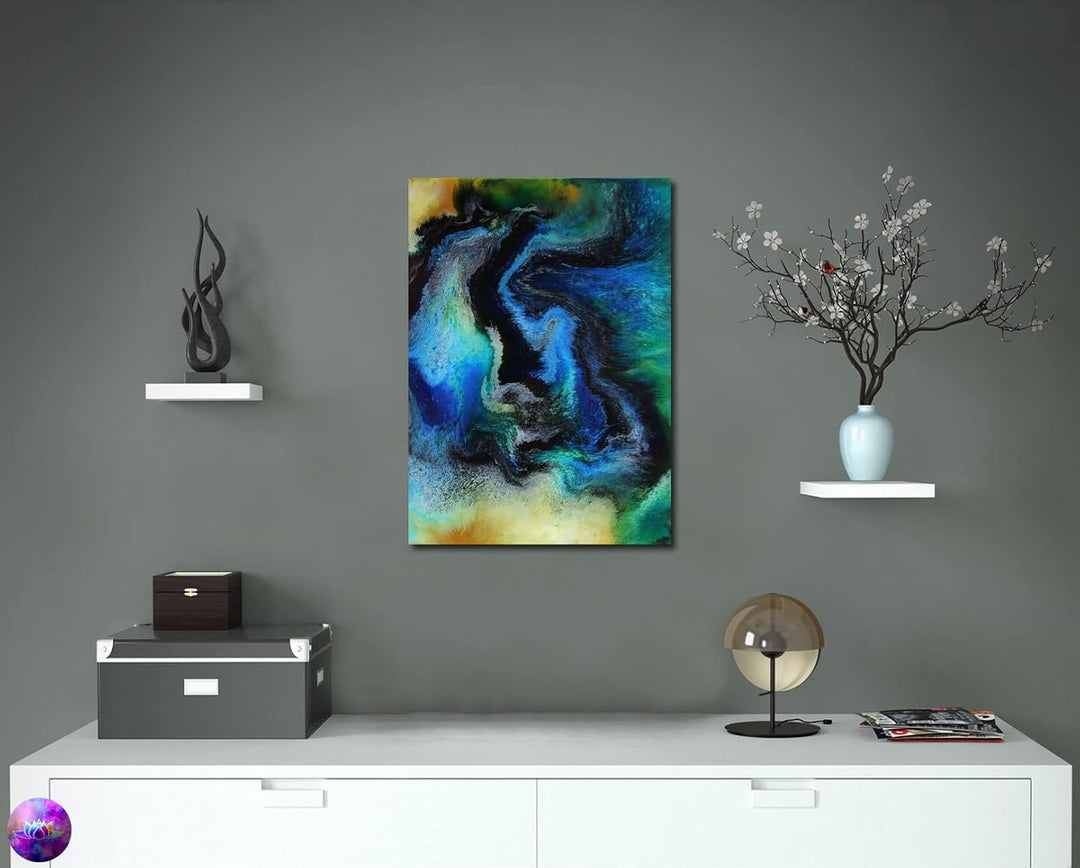 Original Gemälde Abstrakte Malerei - moderne hochglanz Wandbilder - Resin Art Kunst Bild Harz Unikat