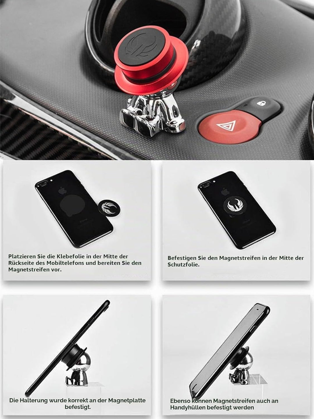 aokway Handyhalterung Auto für MagSafe – Universal Magnetische KFZ-Handyhalterung fürs Armaturenbret