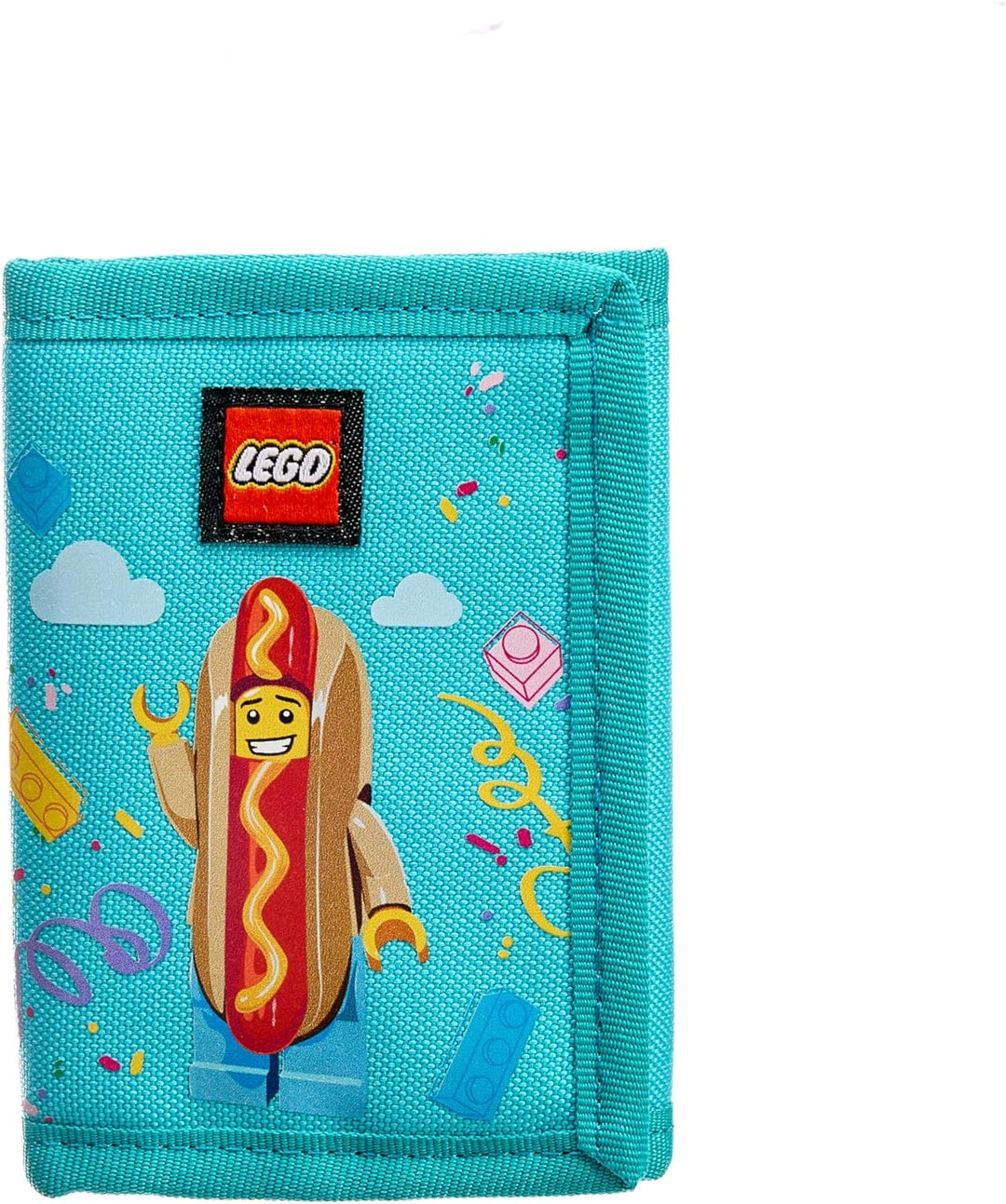 LEGO Minifiguren-Geldbörse für Kinder, Hotdog Guy, Dreifach gefaltete Brieftasche, Hotdog Guy