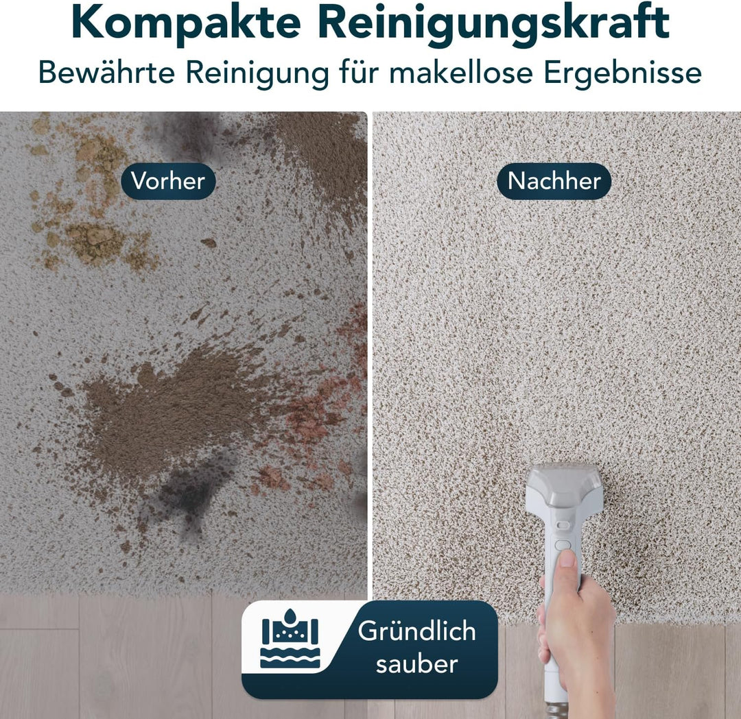 Media Evolution Polsterreiniger Gerät und Nassauger – Kompakter Teppichreiniger und Textilreiniger –