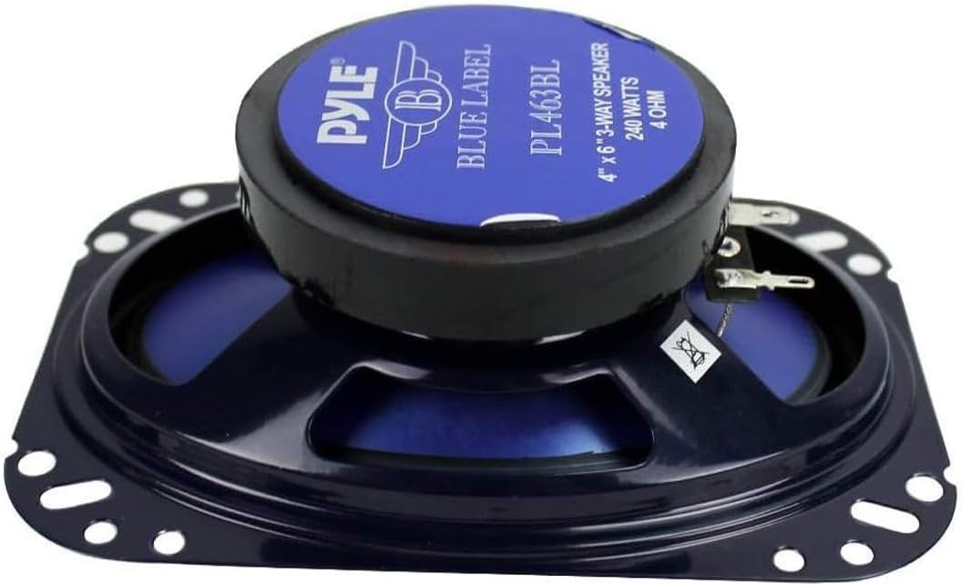 PYLE AUDIO INC Pyle B00026BMBI 3-Weg Lautsprecher (Paar, 240 Watt), Blau