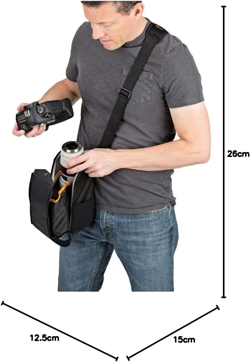 Lowepro LP37178 ProTactic Lens Exchange 200 AW - Black, ProTactic Lens Exchange 200 AW