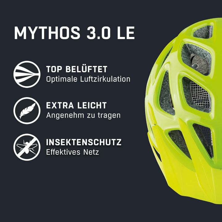 ALPINA MYTHOS 3.0 - Leichter, Optimal Belüfteter & Anpassbarer Fahrradhelm Mit Antibakteriellen Pols