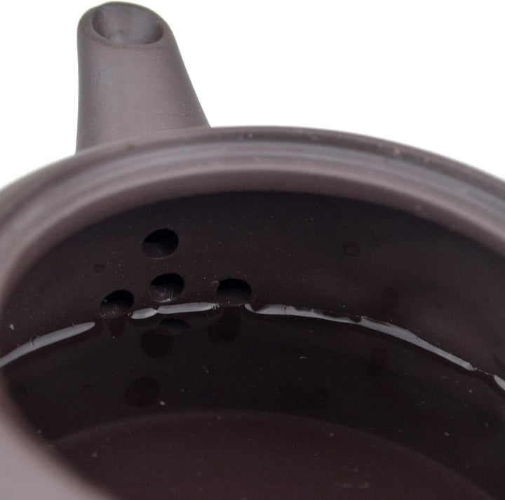 Teekanne, 237 ml, chinesisches Gongfu-Tee-Werkzeug, Zisha-Tone-Ei für losen Tee, Drachen-Stil