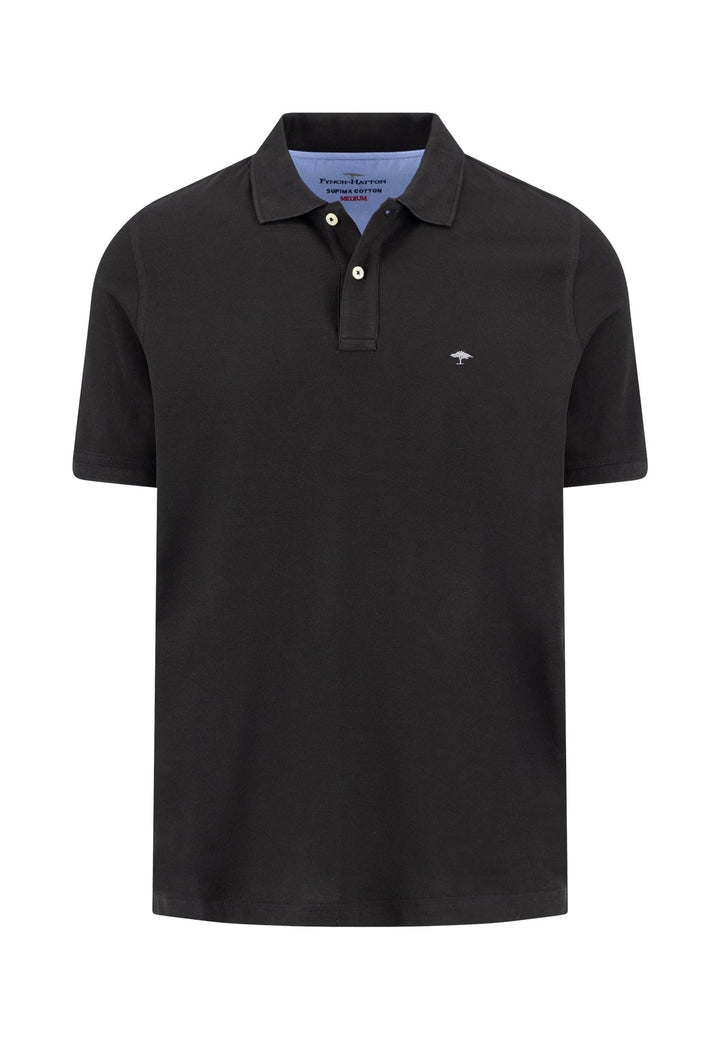 FYNCH-HATTON Klassisches Poloshirt aus Premium Cotton S Schwarz, S Schwarz