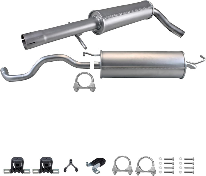 Ferroz Export Ersatz für Komplette Auspuffanlage ab Kat VW Golf IV 4 VW Beetle 1.4i 16V + Montagezub