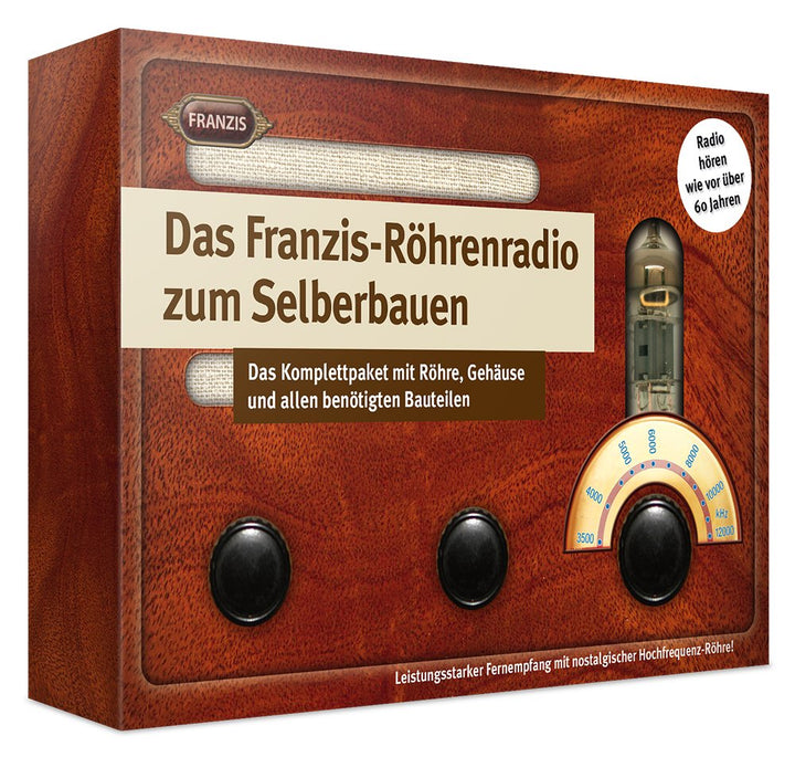 Franzis 67041 – Das Röhrenradio zum Selberbauen – Radio hören wie vor 60 Jahren, Komplettset inkl. 1