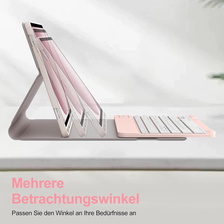 IVEOPPE Tastatur Hülle für Samsung Galaxy Tab А9 Plus 11 Zoll, [QWERTZ Deutsches], Bluetooth Abnehmb