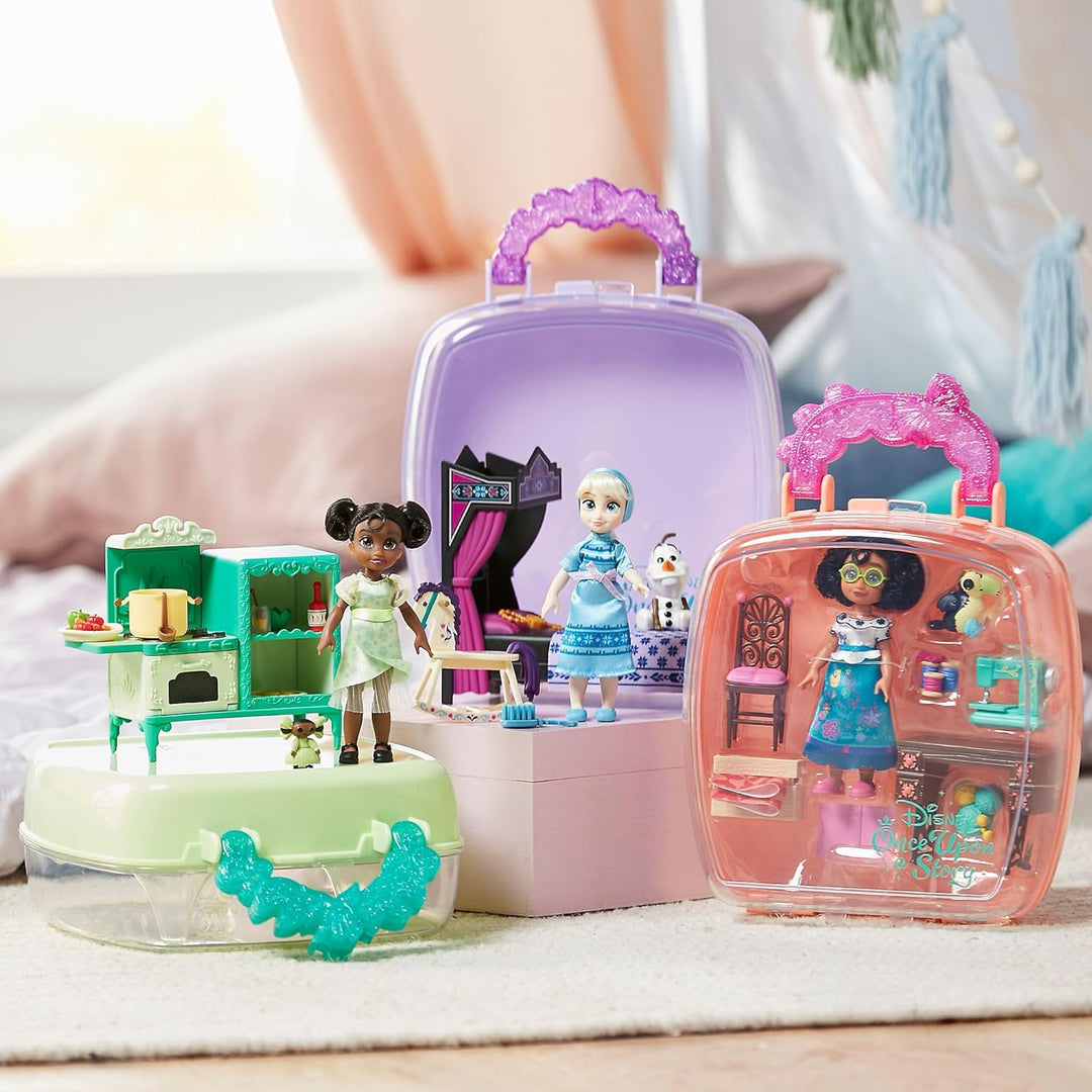 Disney Store Offizielles Rapunzel Minipuppen-Spielset, Rapunzel – Neu verföhnt, Once Upon a Story Ko