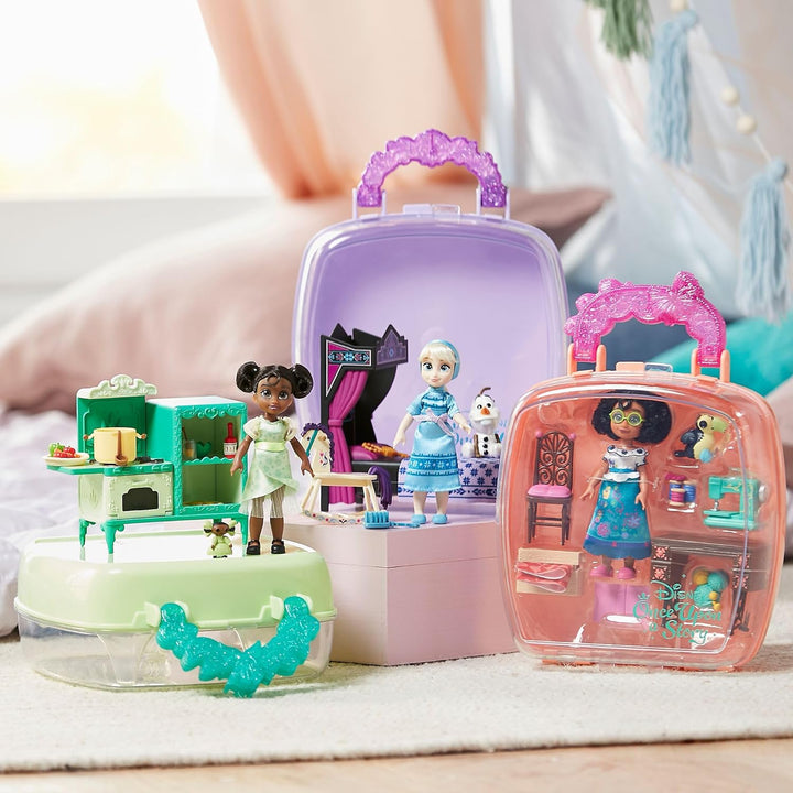 Disney Store Offizielles Rapunzel Minipuppen-Spielset, Rapunzel – Neu verföhnt, Once Upon a Story Ko