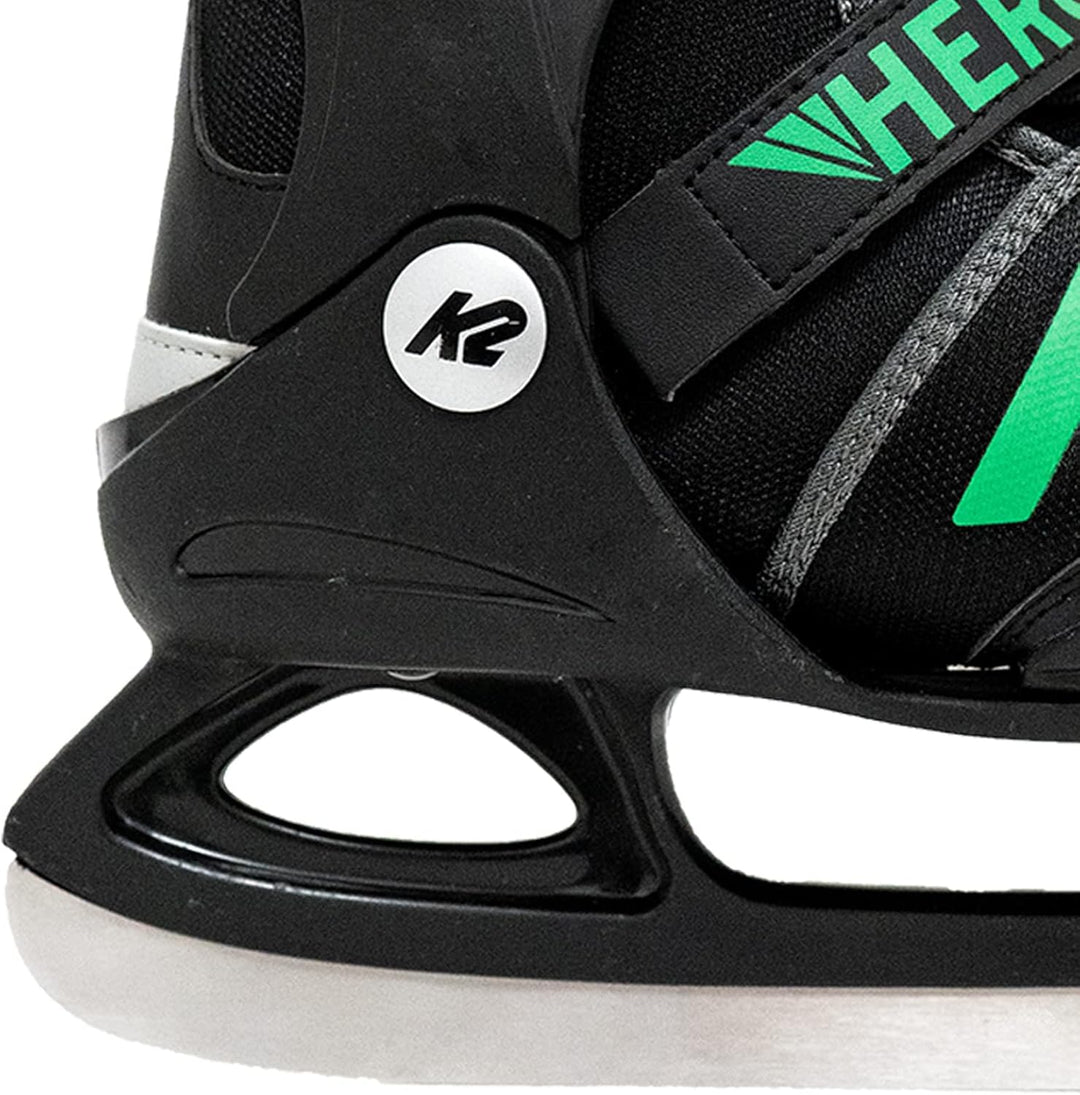 K2 Skates Jungen Schlittschuhe Hero Ice, black - green, 25D0601 S (EU: 29-34 / UK: 10-1 / US: 11-2)