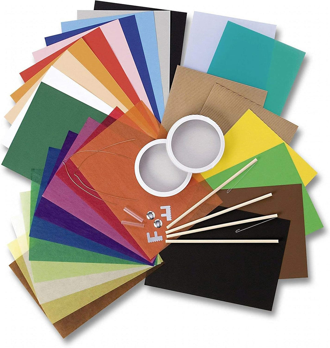 folia 951 - Laternen Bastel Set, 37 teilig (3 Kreativsets), 3 Kreativset