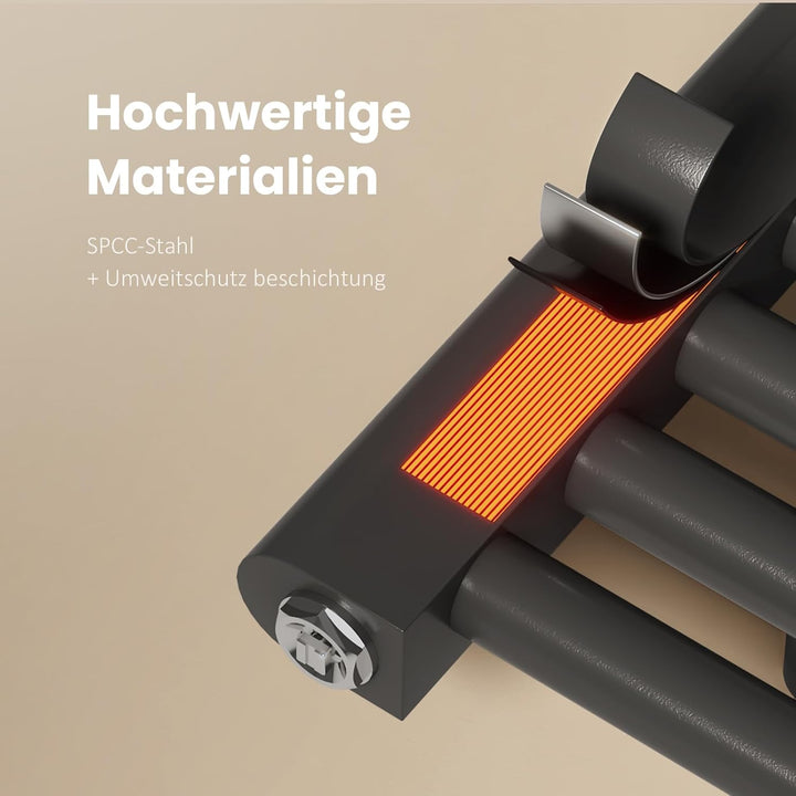 EMKE Handtuchtrockner Badheizkörper Heizkörper für Bad Anthrazit Bad-Heizkörper Handtuchwärmer für W